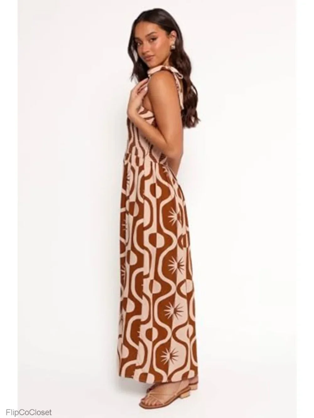 Wide Leg Linen Rayon Jumpsuit Sleeveless Square Neck